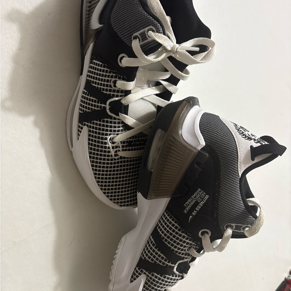 Nike Men’s Basketball Navy and  White Shoes